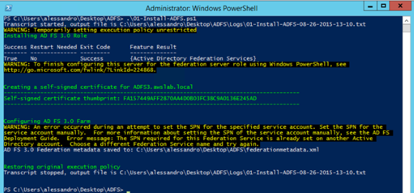 Image of downloading the federation metadata document