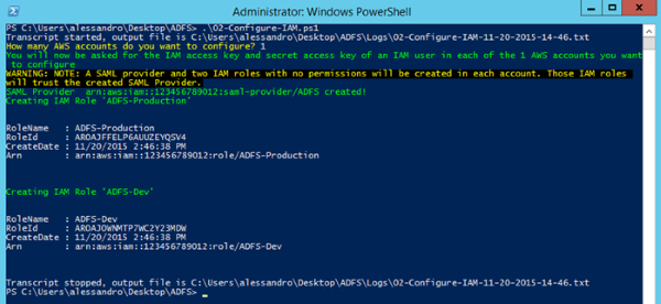 Image of the output received