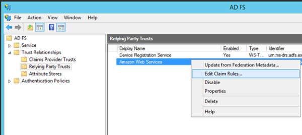 Image of navigating to Edit Claim Rules