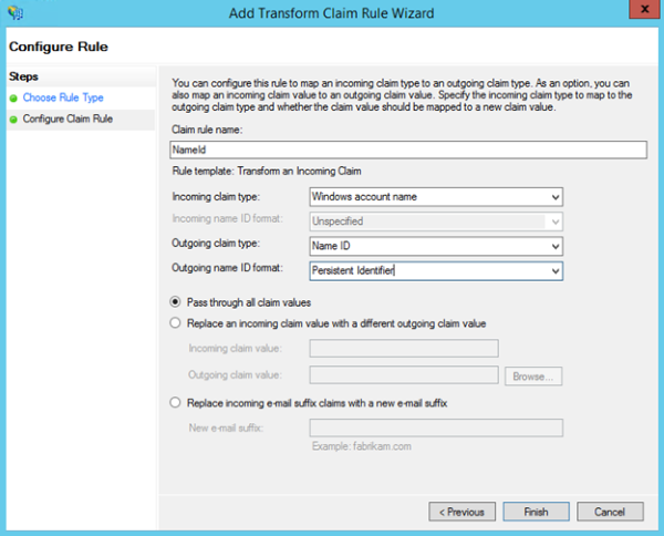 Image of completing the wizard