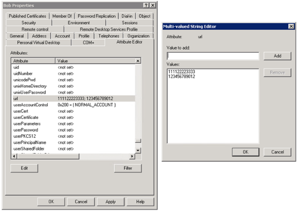 Images of two account ideas in url attribute