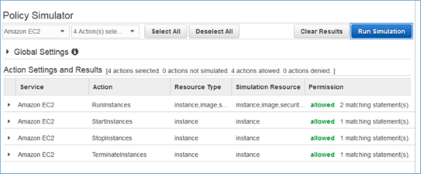 Image of all permissions allowed