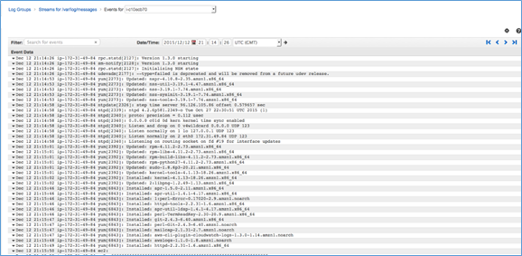 Image showing example of logging