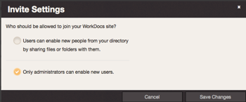 Image of "Only administrators can enable new users" security setting