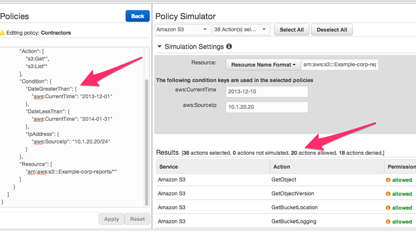Screenshot showing that now the permissions are working as intended