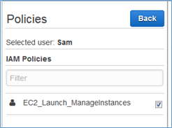 Image of selecting Sam from the list of users