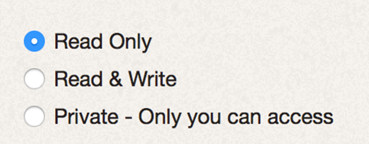 Image of sharing options