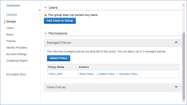 Image of attaching the Force_MFA policy