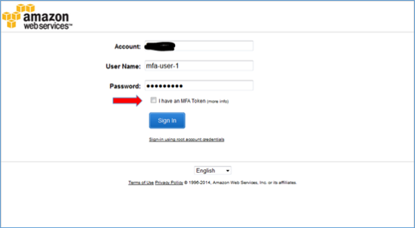Image of I have an MFA Token check box