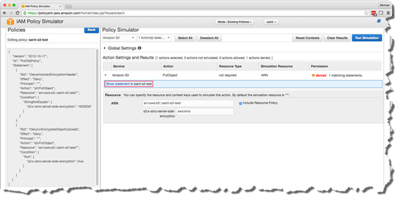 Image of Show statement link