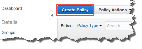 Image of Create Policy button
