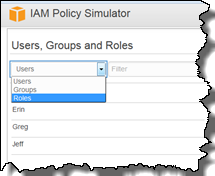 Image of selecting Roles from the dropdown list