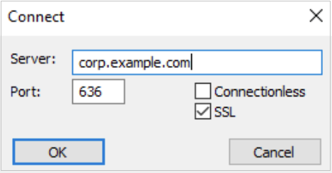 Figure 11: LDP Connect input