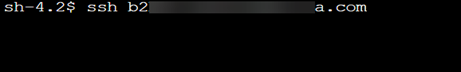 Figure 8: An SSH connection cannot be established, due to the connection timing out