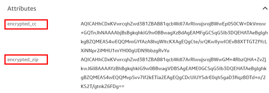 Figure 10: Contact attributes stored in a contact flow are registered as part of the contact details