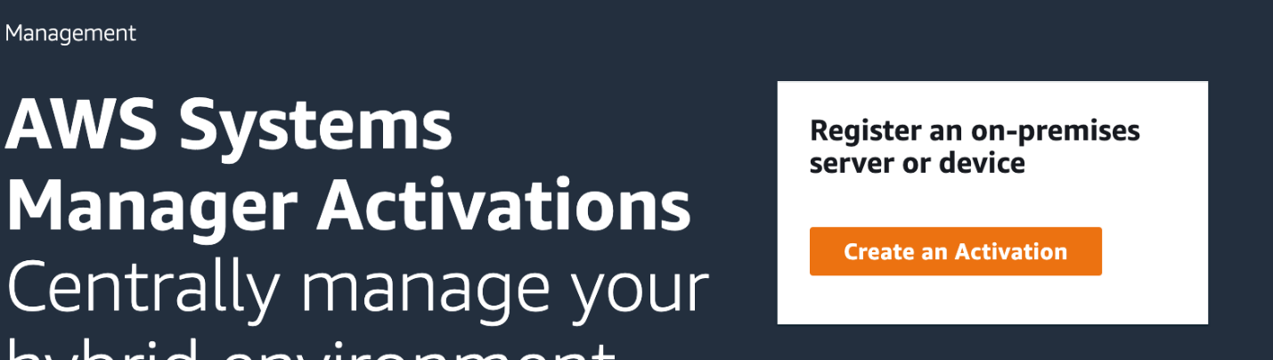 Figure 2: Hybrid activation page