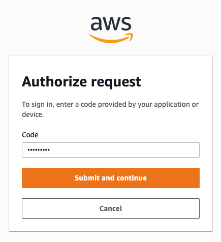 Figure 5: Authorize request page