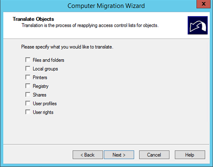 Figure 14: The “Translate Objects” dialog box
