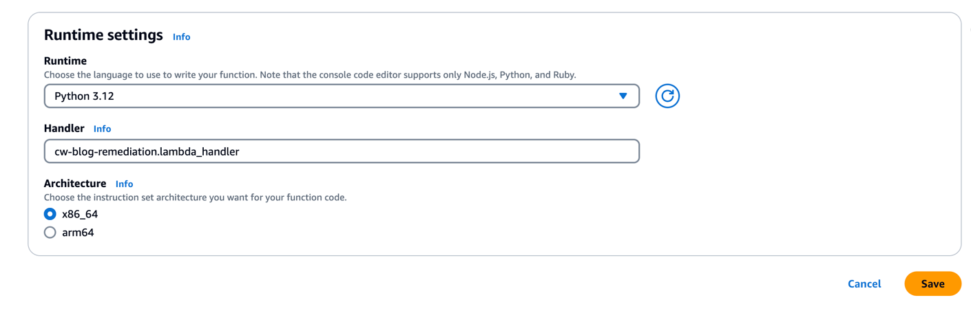Figure 5: Updated Lambda handler