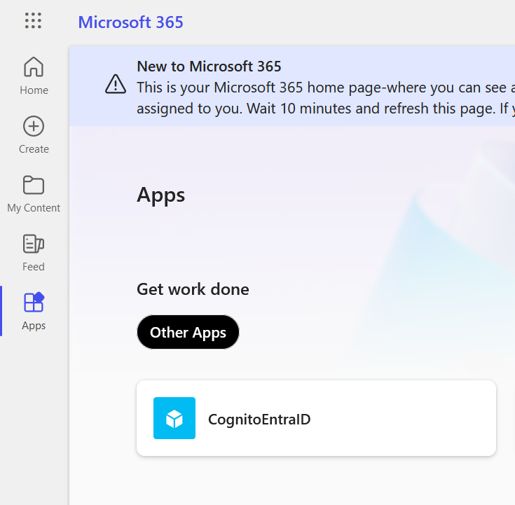 Figure 14: Testing IdP-initiated SSO from an Office 365 application