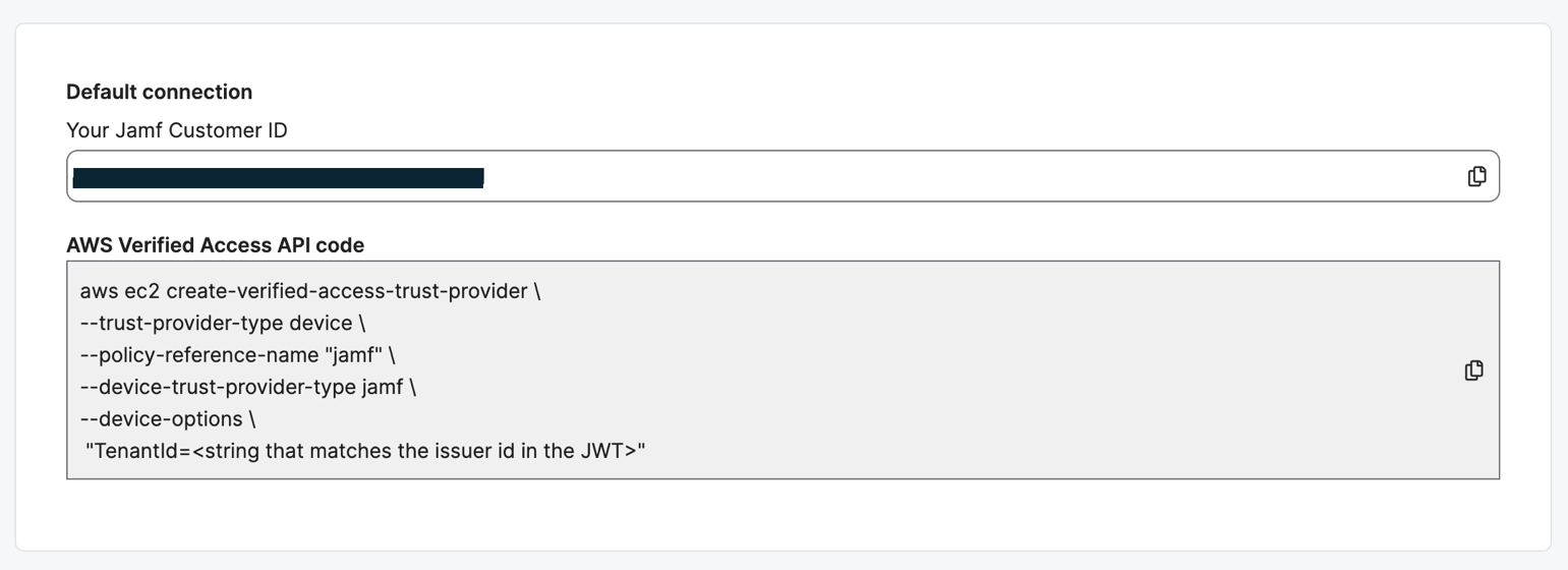 Figure 4: Jamf tenant ID