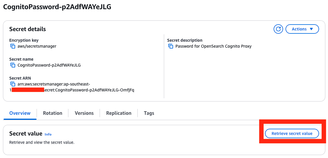 Figure 11: Retrieve the secret value