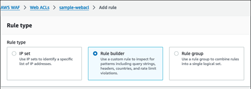 Figure 19: Rule type