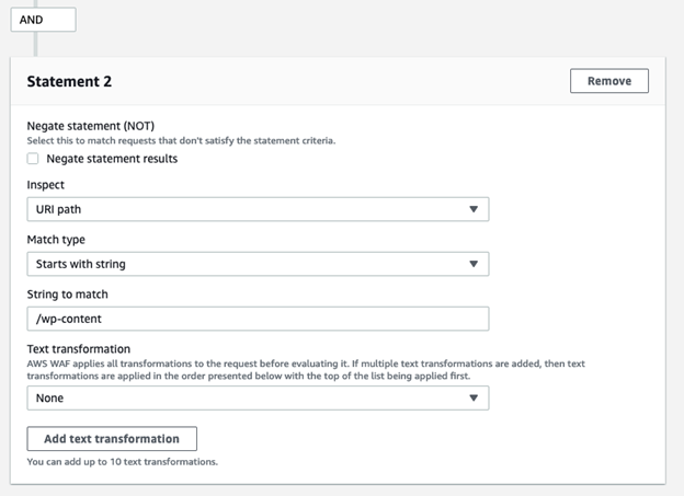 Figure 28: Configure Statement 2