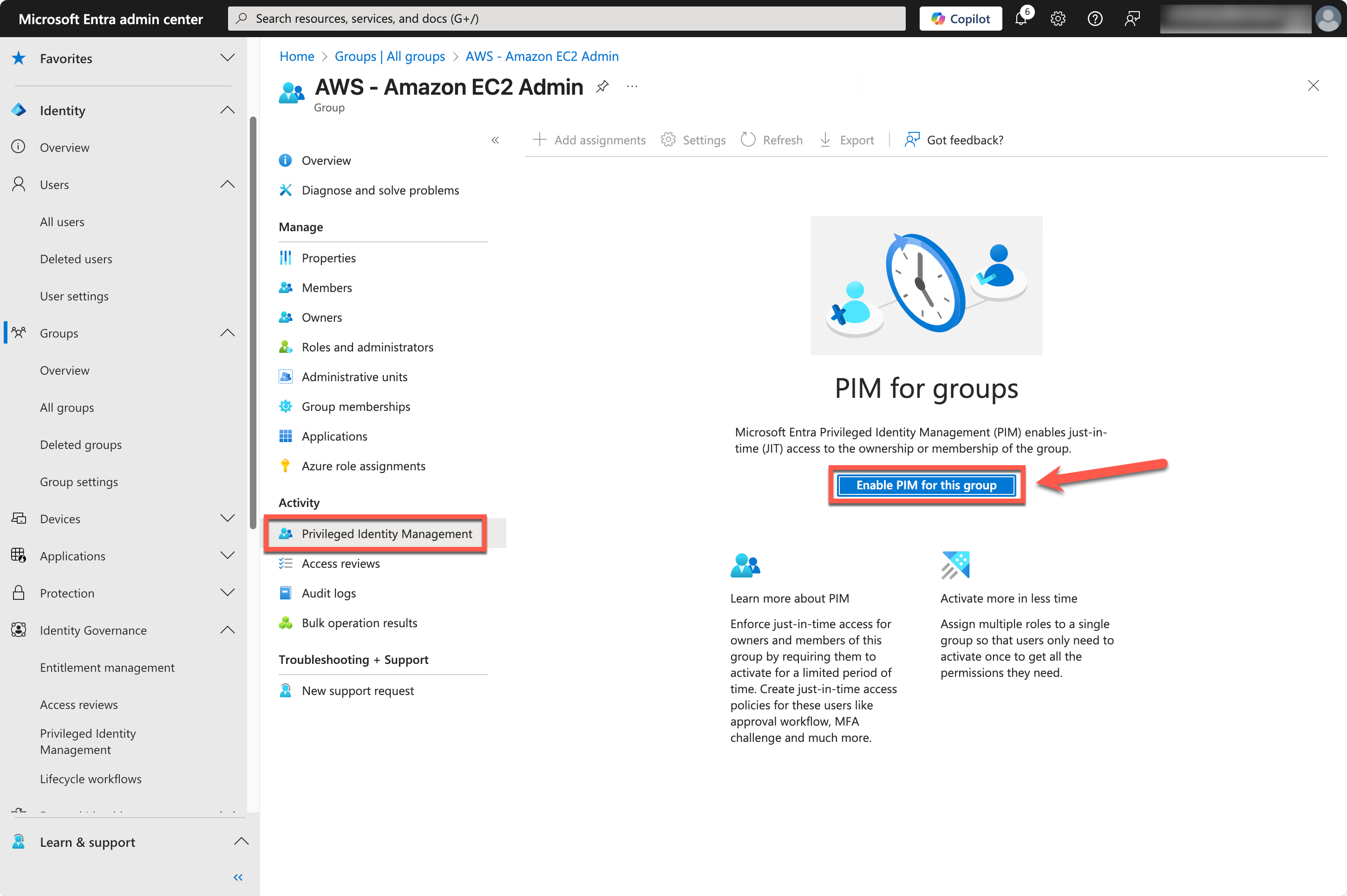 Figure 4 – Enable PIM for this group