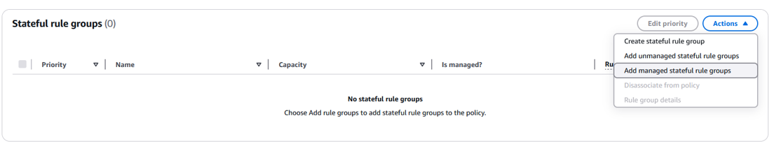 Figure 3: Add a rule group