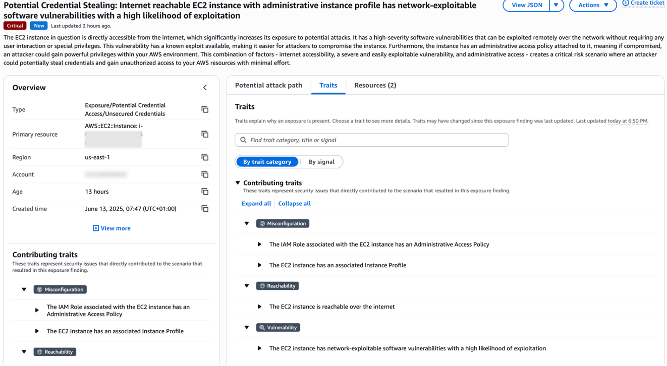 Figure 5: Exposure finding traits
