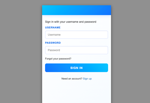 Figure 6: Hosted UI (classic) branding
