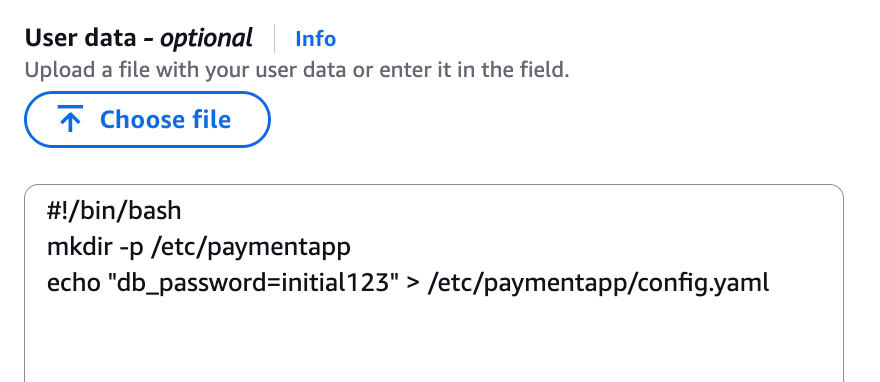 Figure 3: Adding the application configuration file