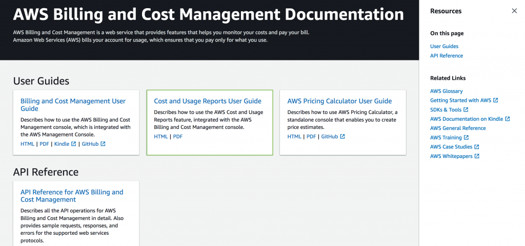 Cost & Usage Report User Guide