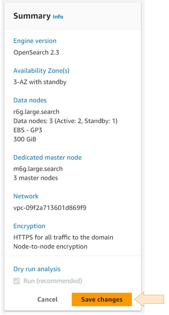 Figure 7. Summary Save Changes