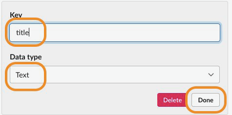 Figure 4. Add title and done