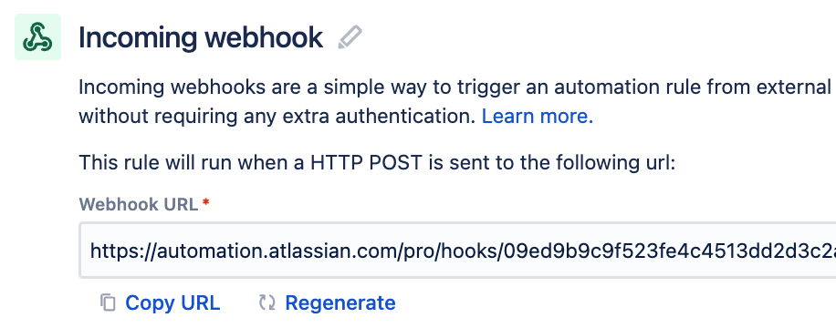 Figure 2. Incoming webhook