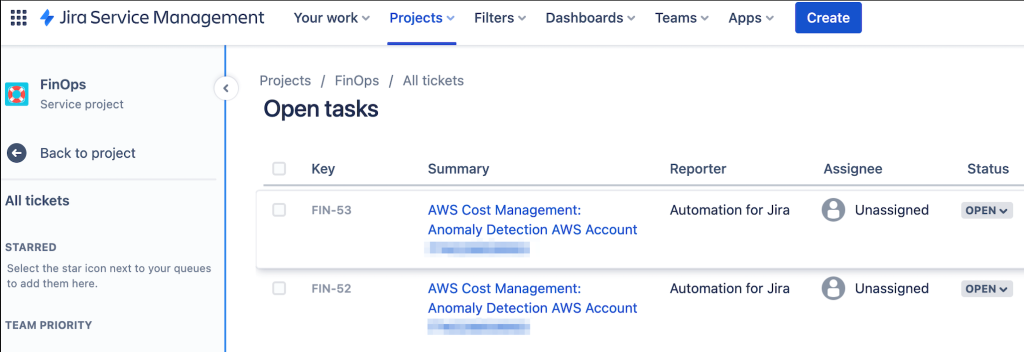 Figure 4. Jira creates new issue_task