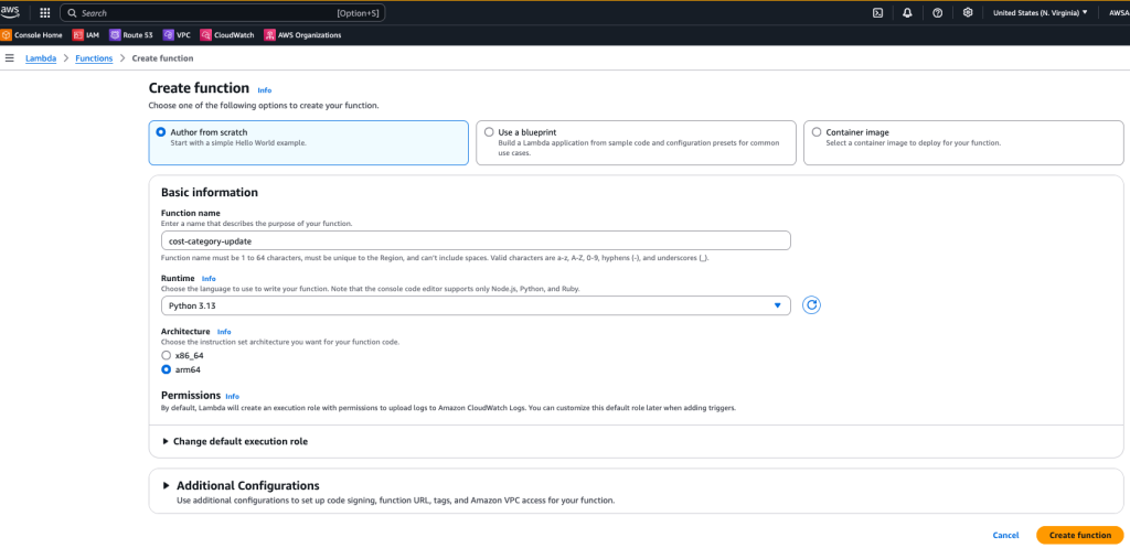 Create Lambda Function