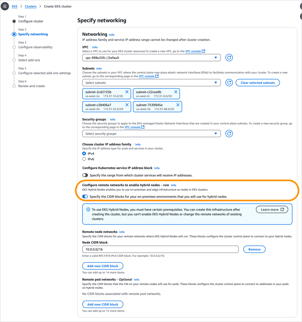 eks hybrid nodes 2 configure