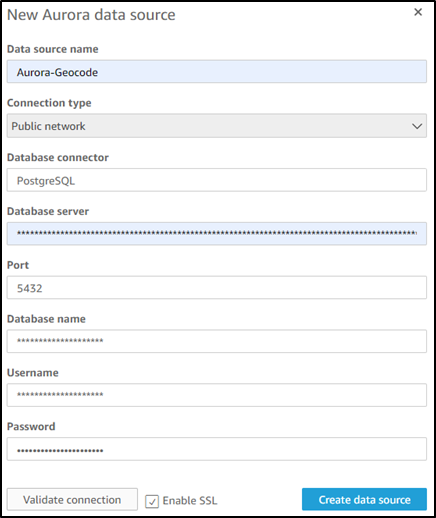 Crear un data source