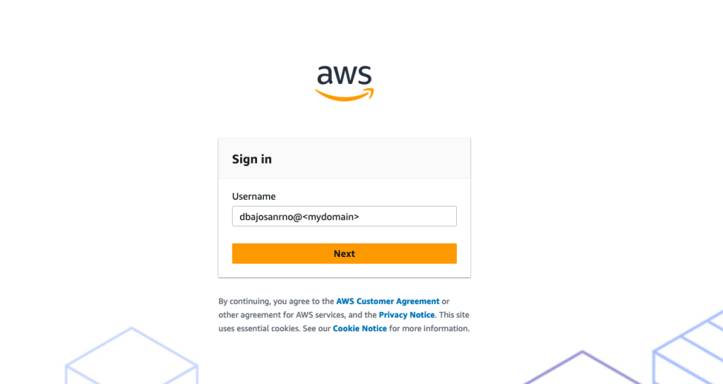 AWS access portal sign-in
