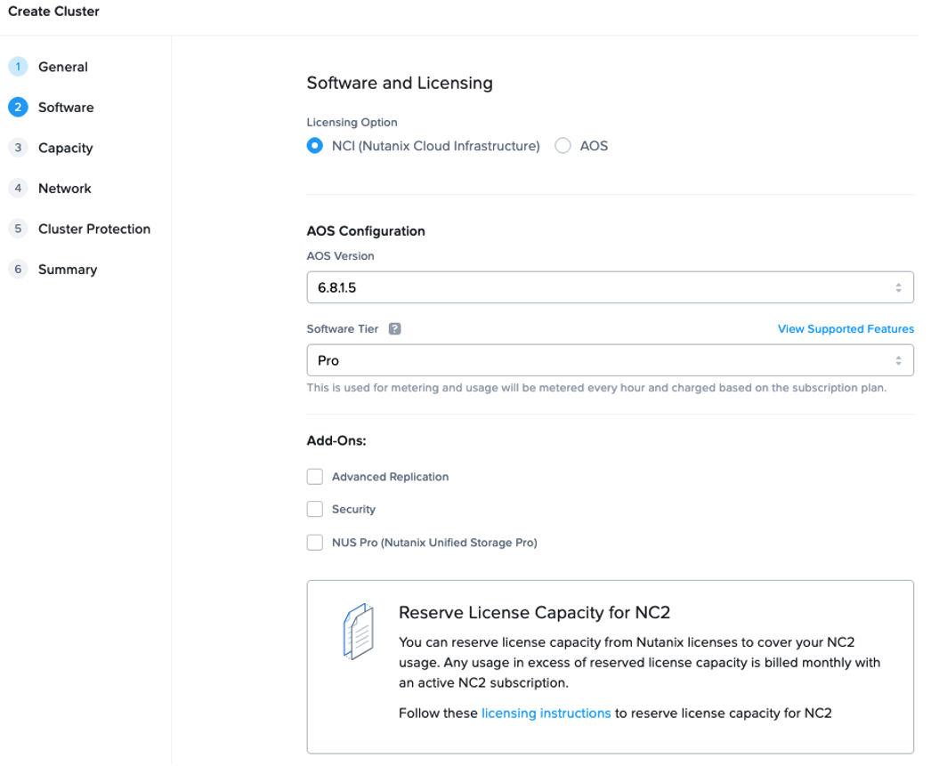 Figure 7 Selección de AOS para NC2
