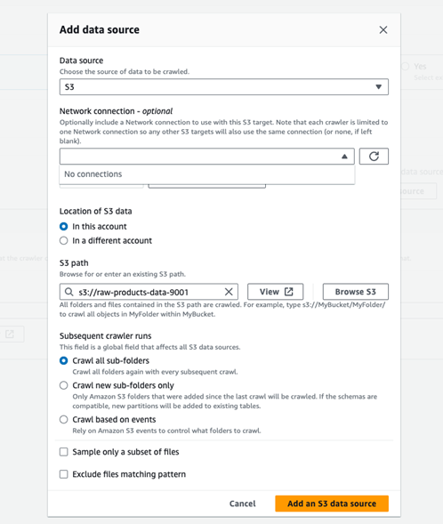 Add a data source continued