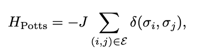 The Hamiltonian for the Potts model 