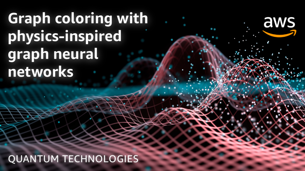 Graph coloring with physics-inspired graph neural networks