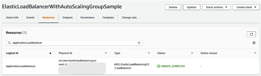 CloudFormation Stack Statuc