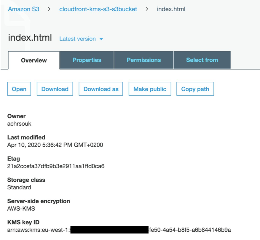 Object attributes in S3