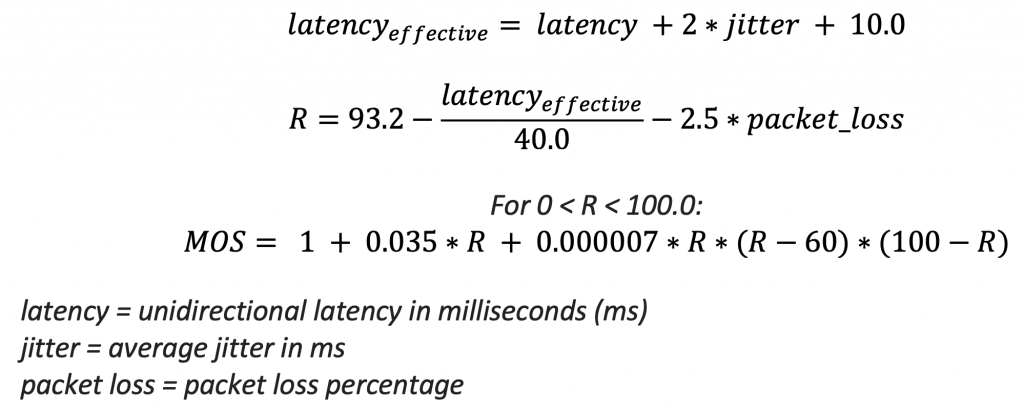 MOS Formula