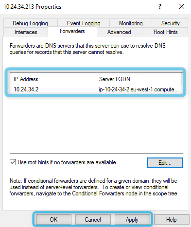 Click OK. Then Click on Apply and OK to close